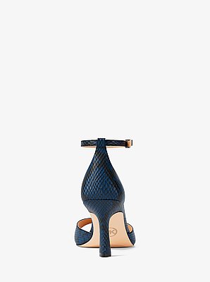 Amali Snake Embossed Sandal