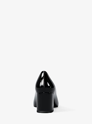 Dori Patent Block Heel Pump
