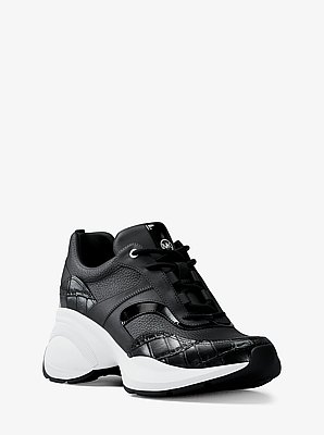 Kaia Mixed-Media Trainer