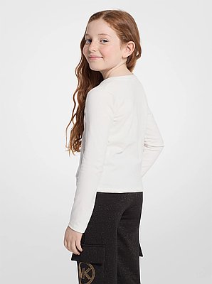 Shirt aus Baumwolle mit KORS-Nietenlogo