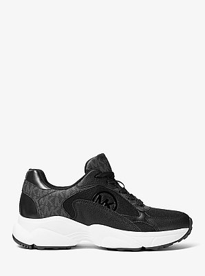 Sneaker Samira van gemengd materiaal