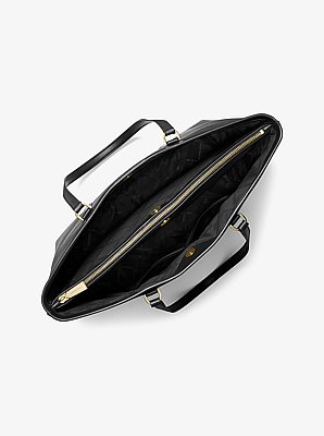 Grand cabas Temple en cuir grain&eacute;