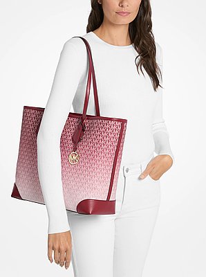 Grand sac fourre-tout Eva ombr&eacute; &agrave; logo Signature