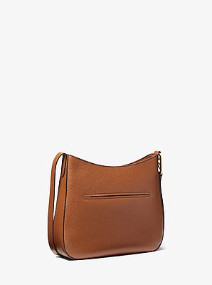 Crossbodytas Kensington van getrommeld leer, groot