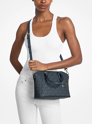 Sienna Small Signature Logo Satchel