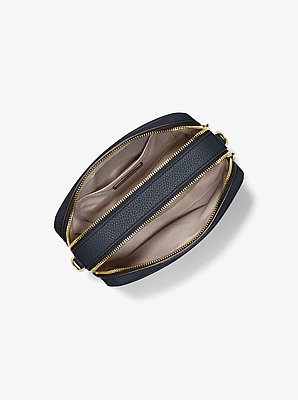 Bryant Medium Pebbled Leather Camera Crossbody Bag