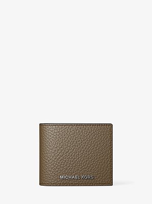 Hudson Pebbled Leather Billfold Wallet