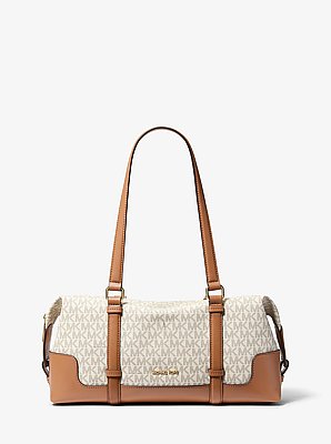 Teddi Large Signature Logo Shoulder Bag