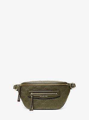 Monospalla Jet Set Travel medio in pelle con logo goffrato