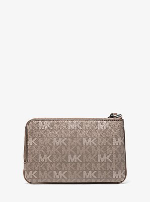 Jet Set Travel Small Signature Logo Wristlet