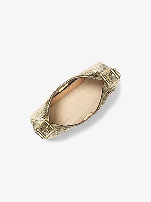 Hobo Bag Nolita Small aus Leder in Krakelee-Optik mit Metallic-Finish