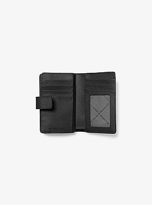 Cartera mediana de piel saffiano