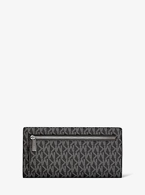 Billetera Carson grande con logotipo de la marca