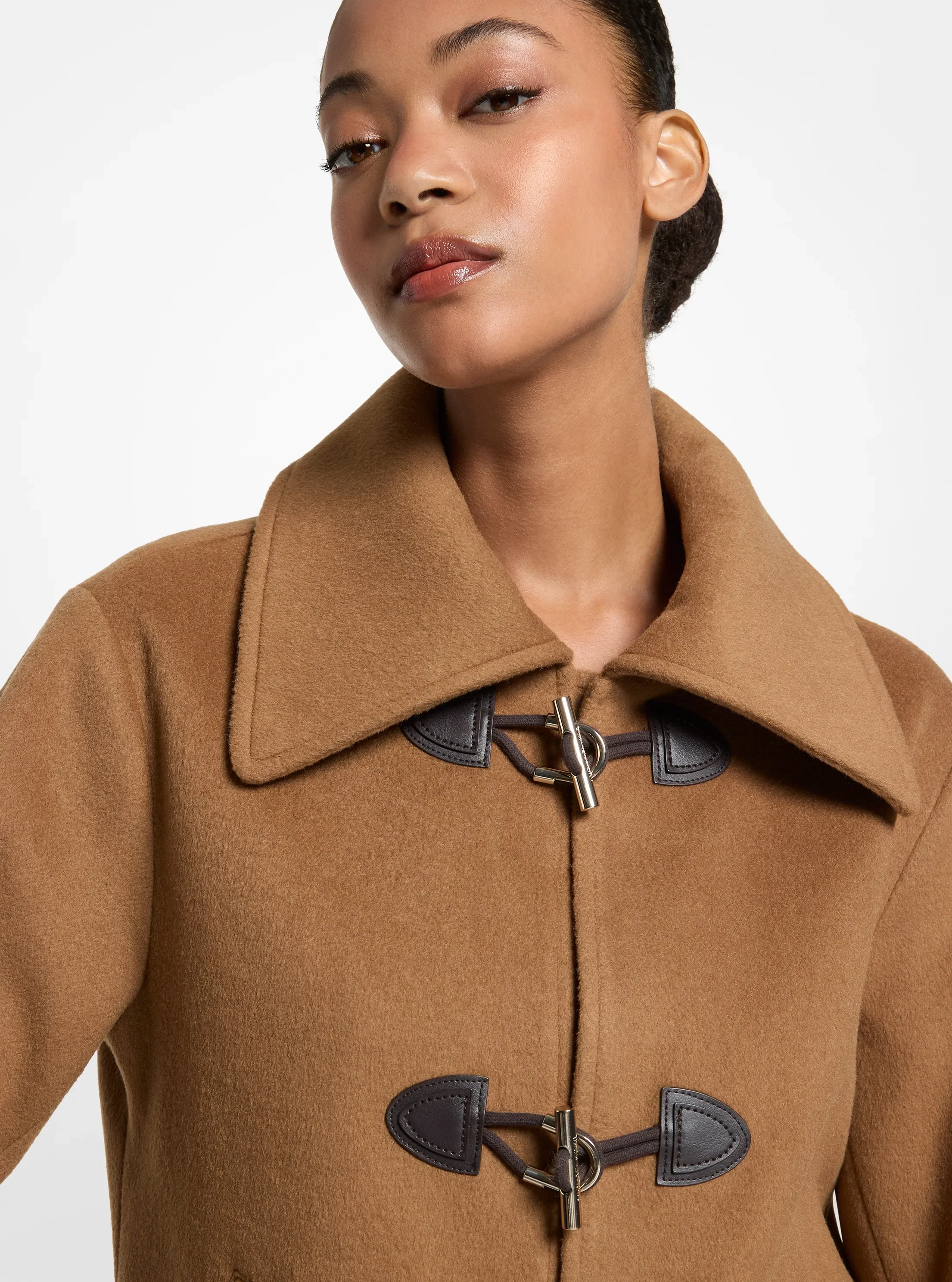 Куртка Michael Kors Wool Blend Toggle, цвет: Тёмный верблюжий — фото 3