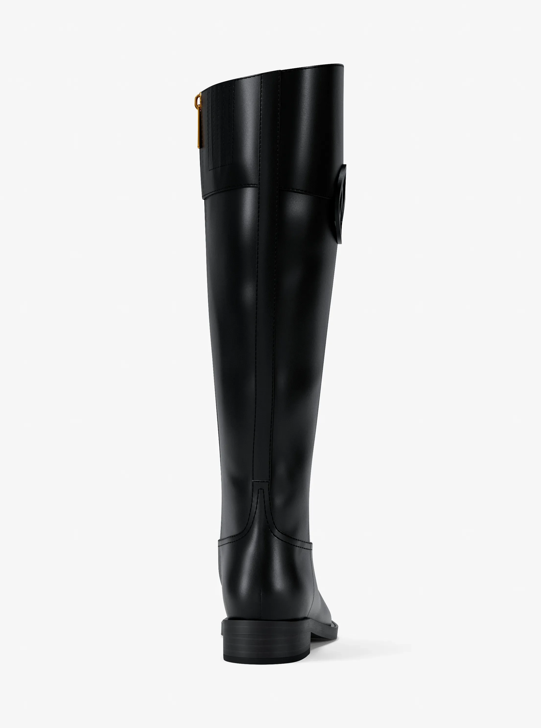 Женские ботинки Michael Kors Kimmee Leather, цвет: Чёрный — фото 4