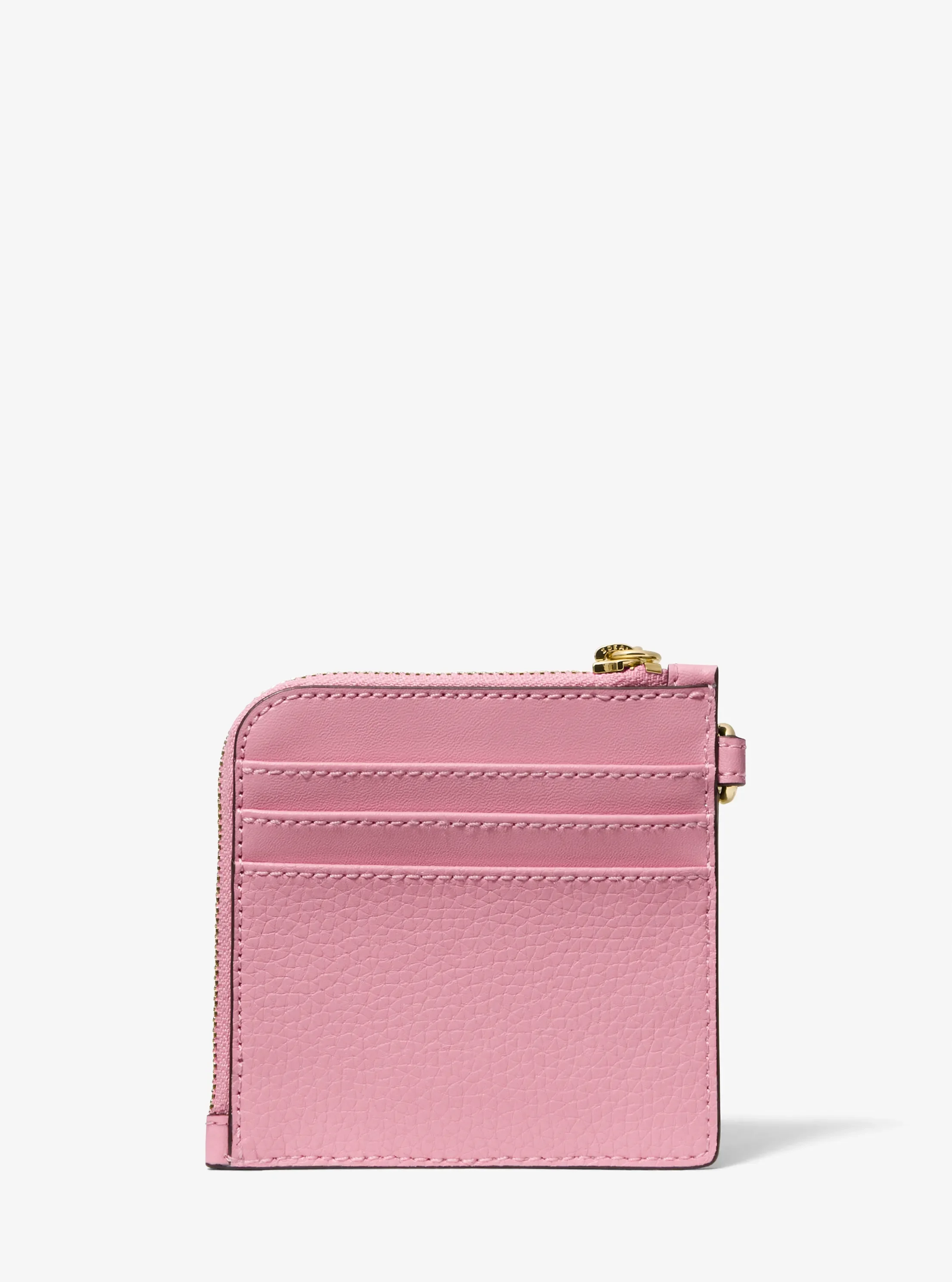 Кошельки Michael Kors Jet Set Travel Pebbled Leather Chain Wallet — фото 3