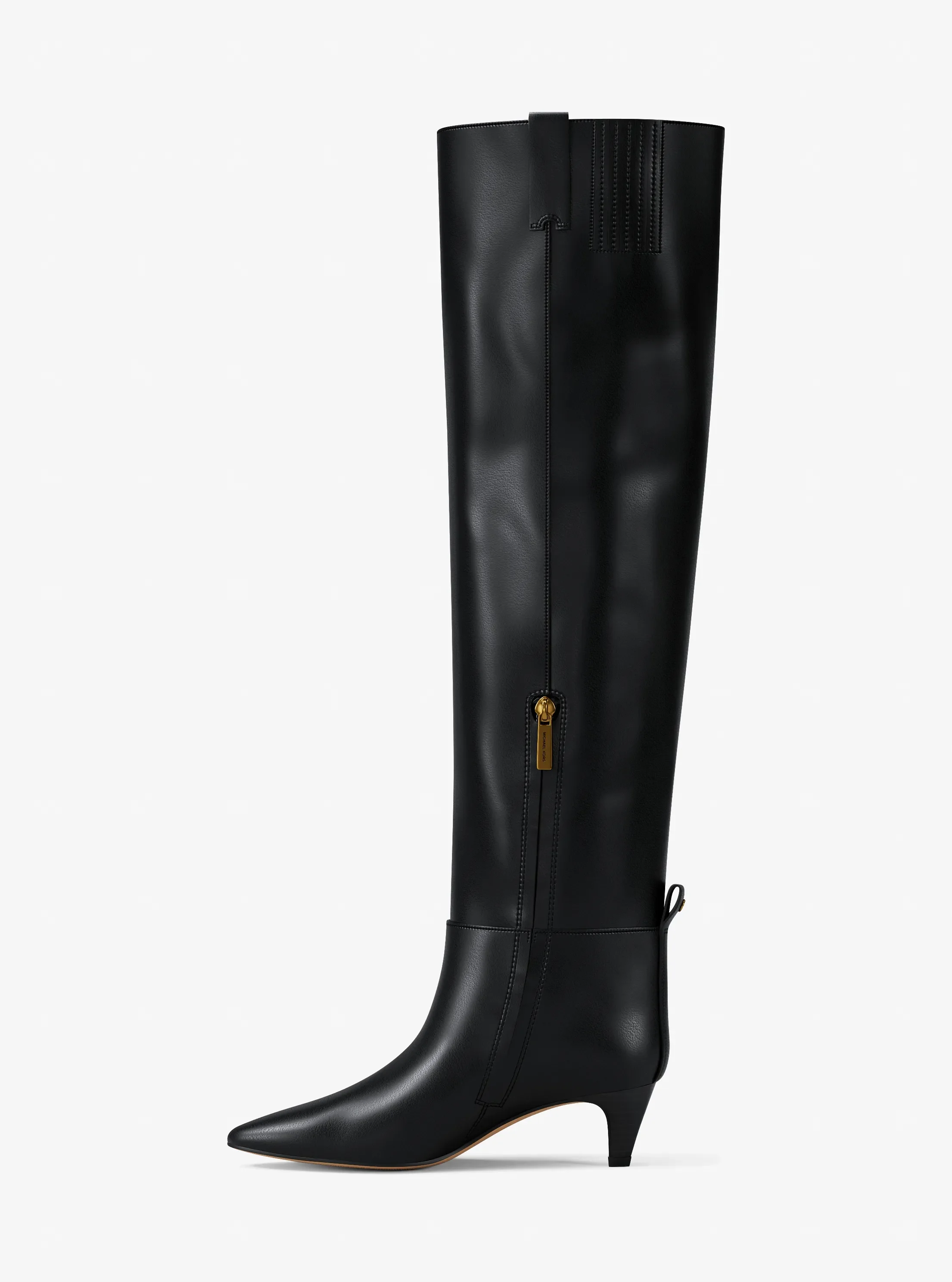 Женские ботинки Michael Kors Daniela Leather Boot, цвет: Чёрный — фото 3