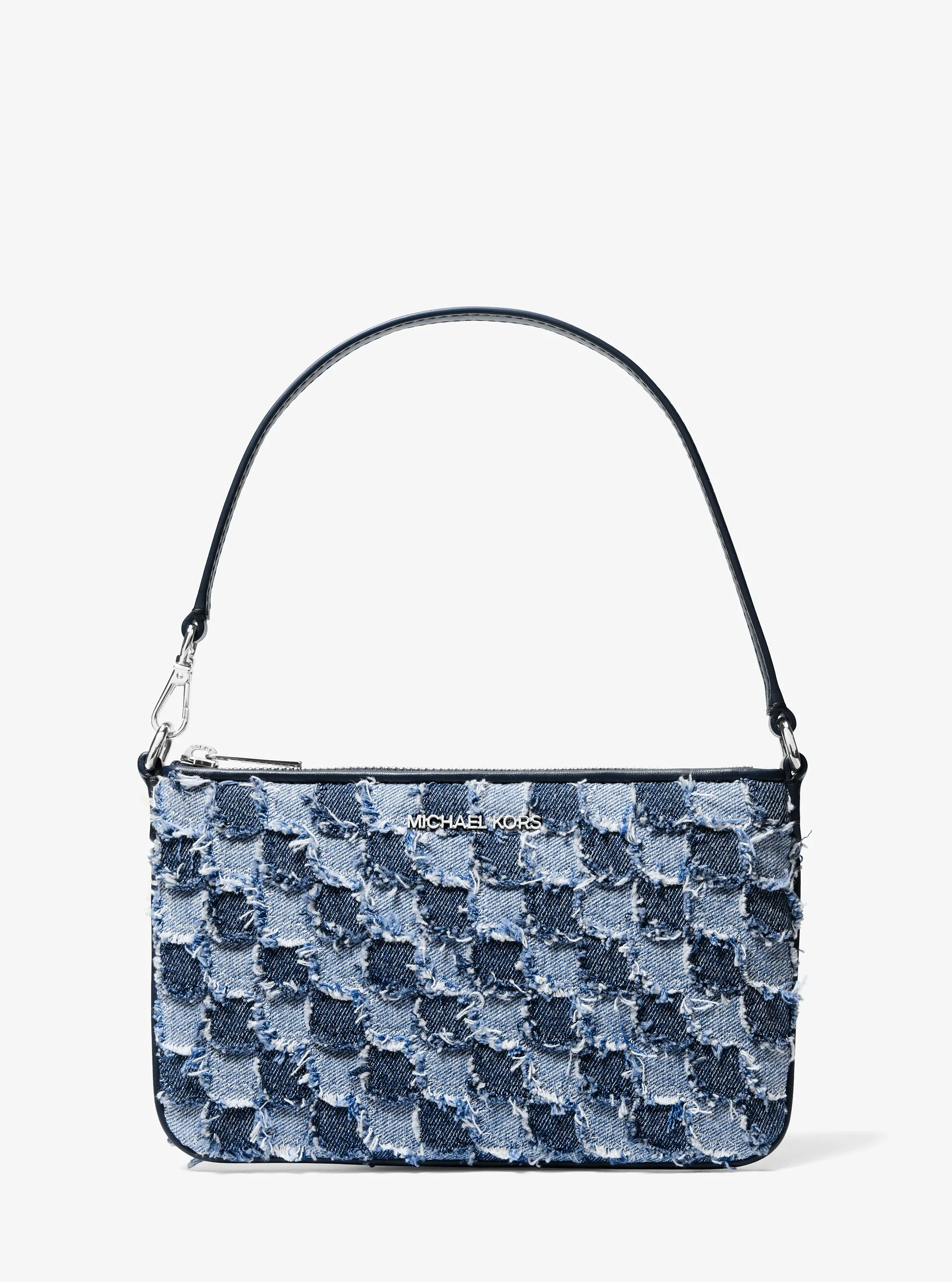 Michael Kors Jet Set Travel Small Patchwork Denim Convertible Wristlet