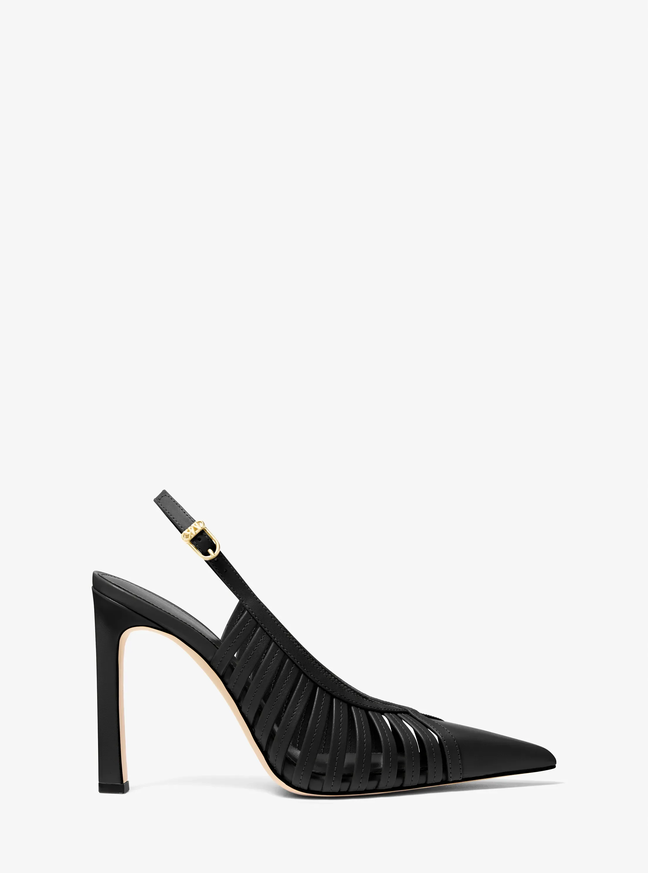 Женские туфли Michael Kors Adriana Leather Pump, цвет: Чёрный — фото 2