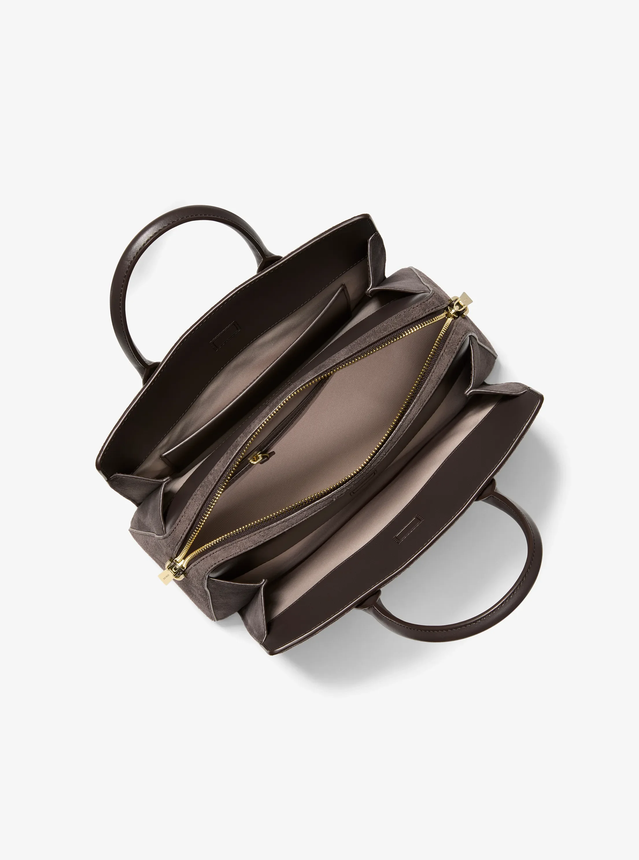 Michael Kors Laila Medium Suede Satchel — фото 2