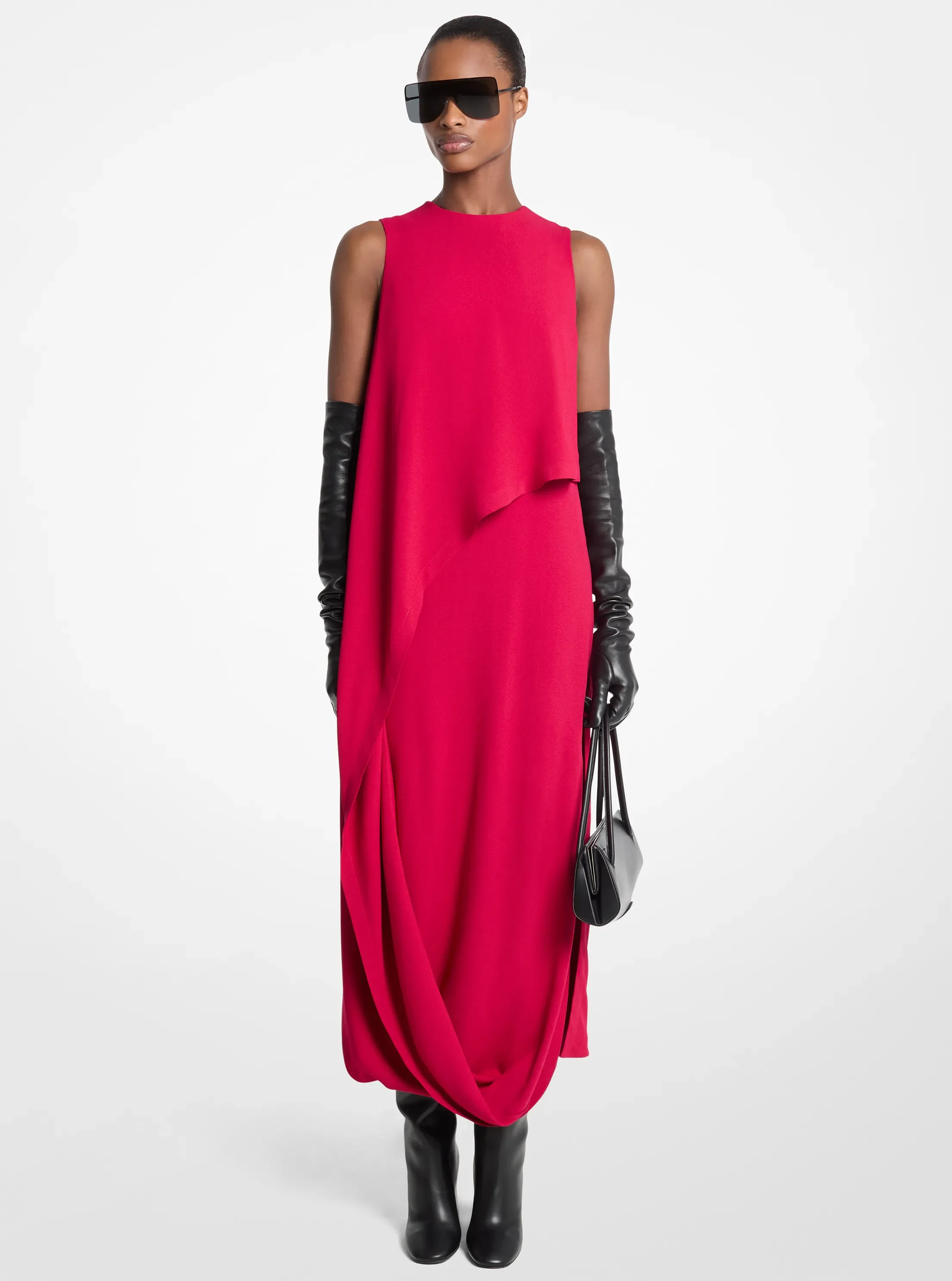 Michael Kors Draped Georgette Dress
