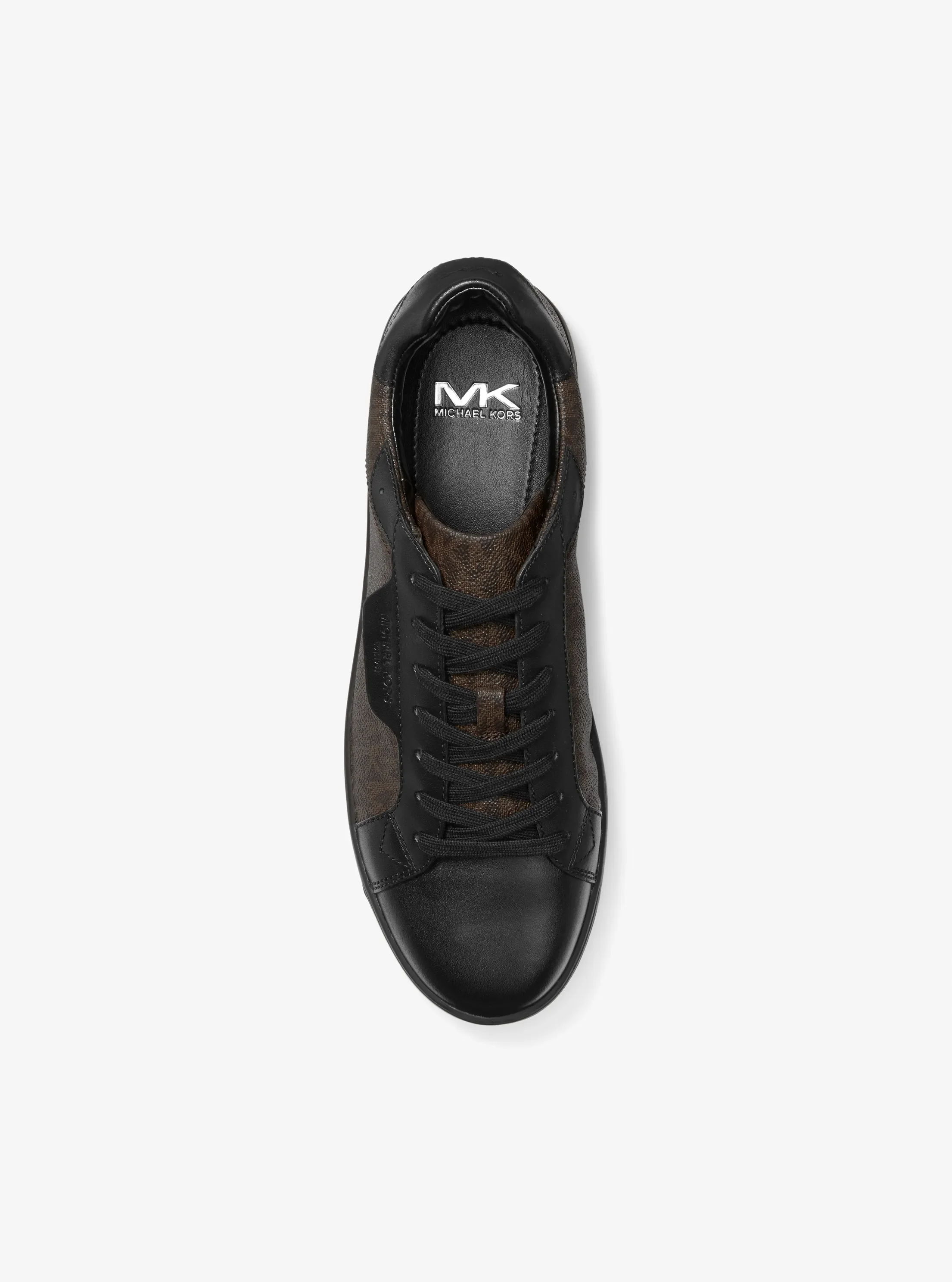 Мужские кроссовки Michael Kors Keating Logo and Leather Sneaker — фото 4