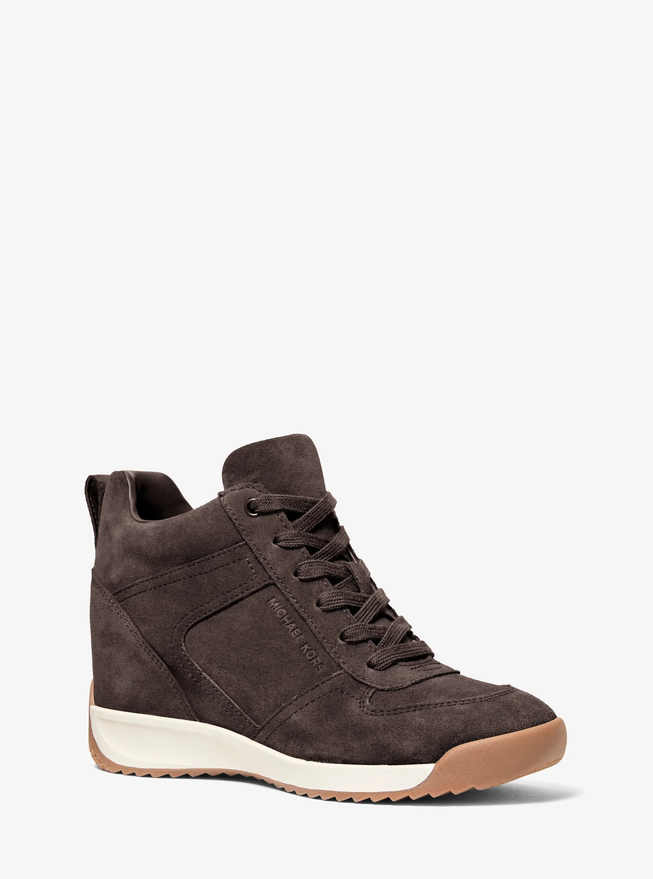 Женские кроссовки Michael Kors Nikko S2 Suede Wedge Trainer