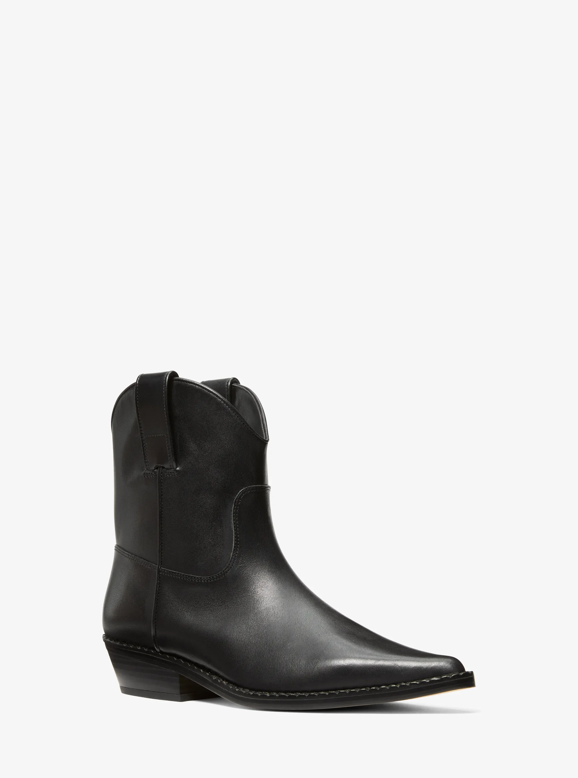 Женские ботинки Michael Kors Noemie Leather Boot, цвет: Чёрный