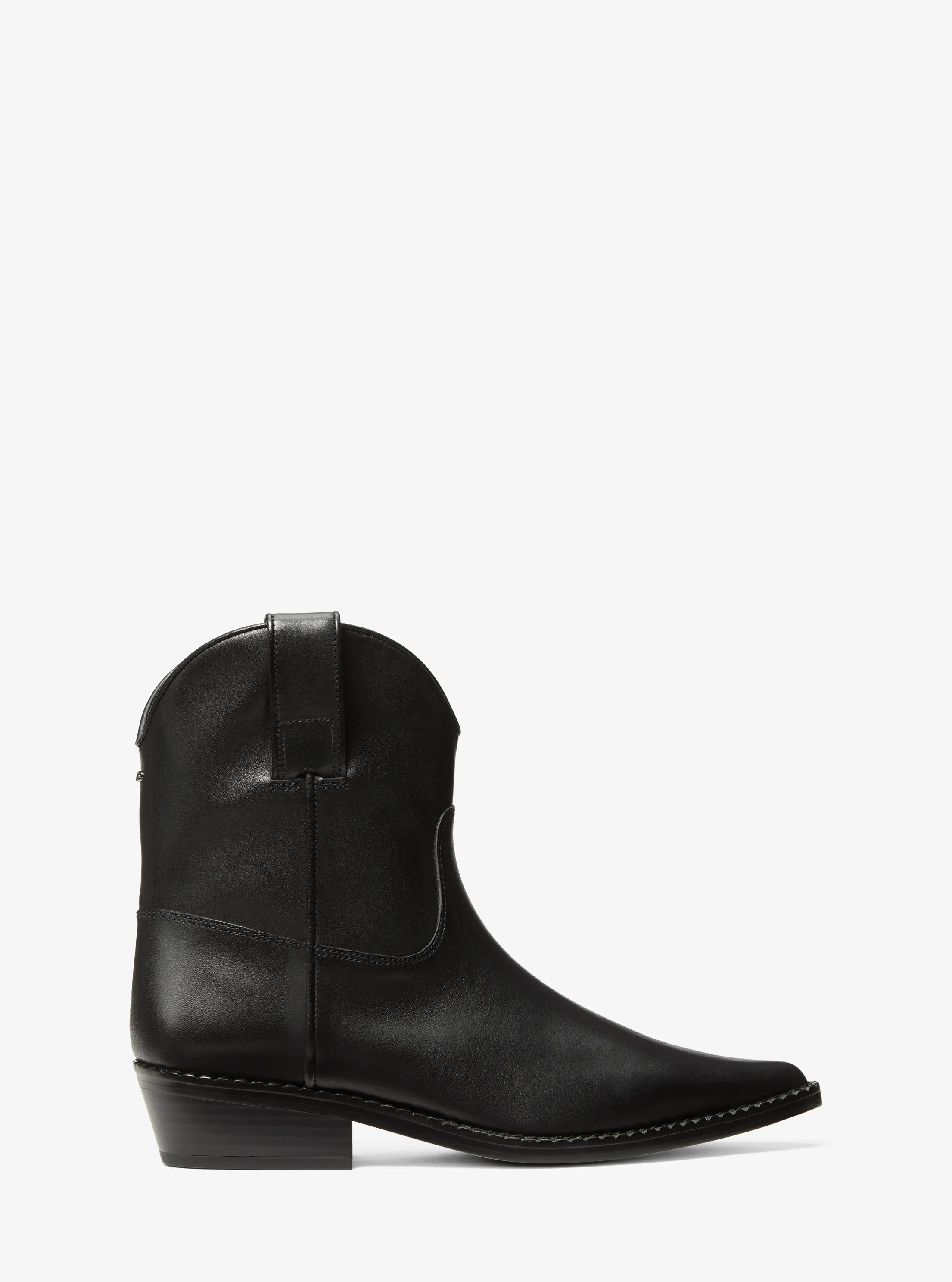 Женские ботинки Michael Kors Noemie Leather Boot, цвет: Чёрный — фото 2