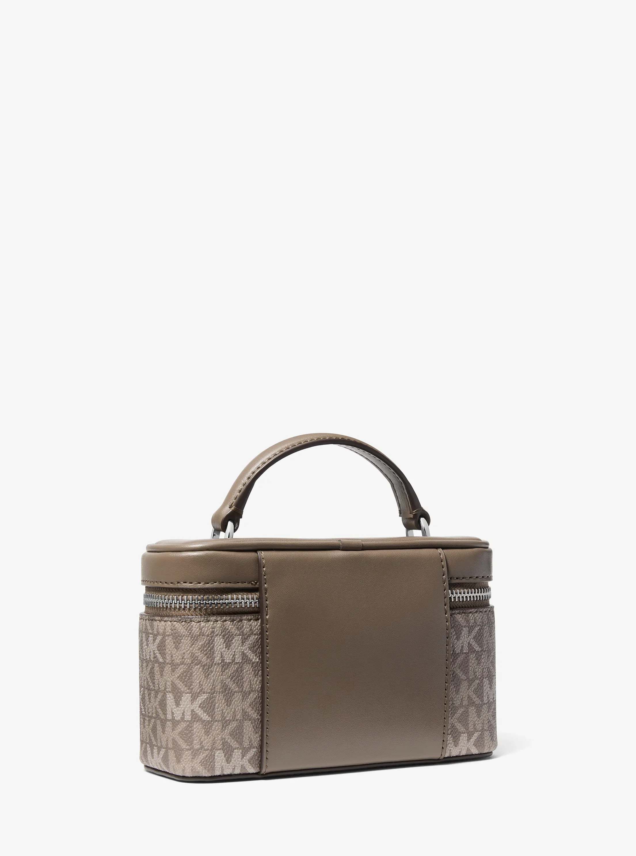 Женская сумка Michael Kors Vivi Small Signature Logo Vanity Crossbody, цвет: Серо-бежевый — фото 3