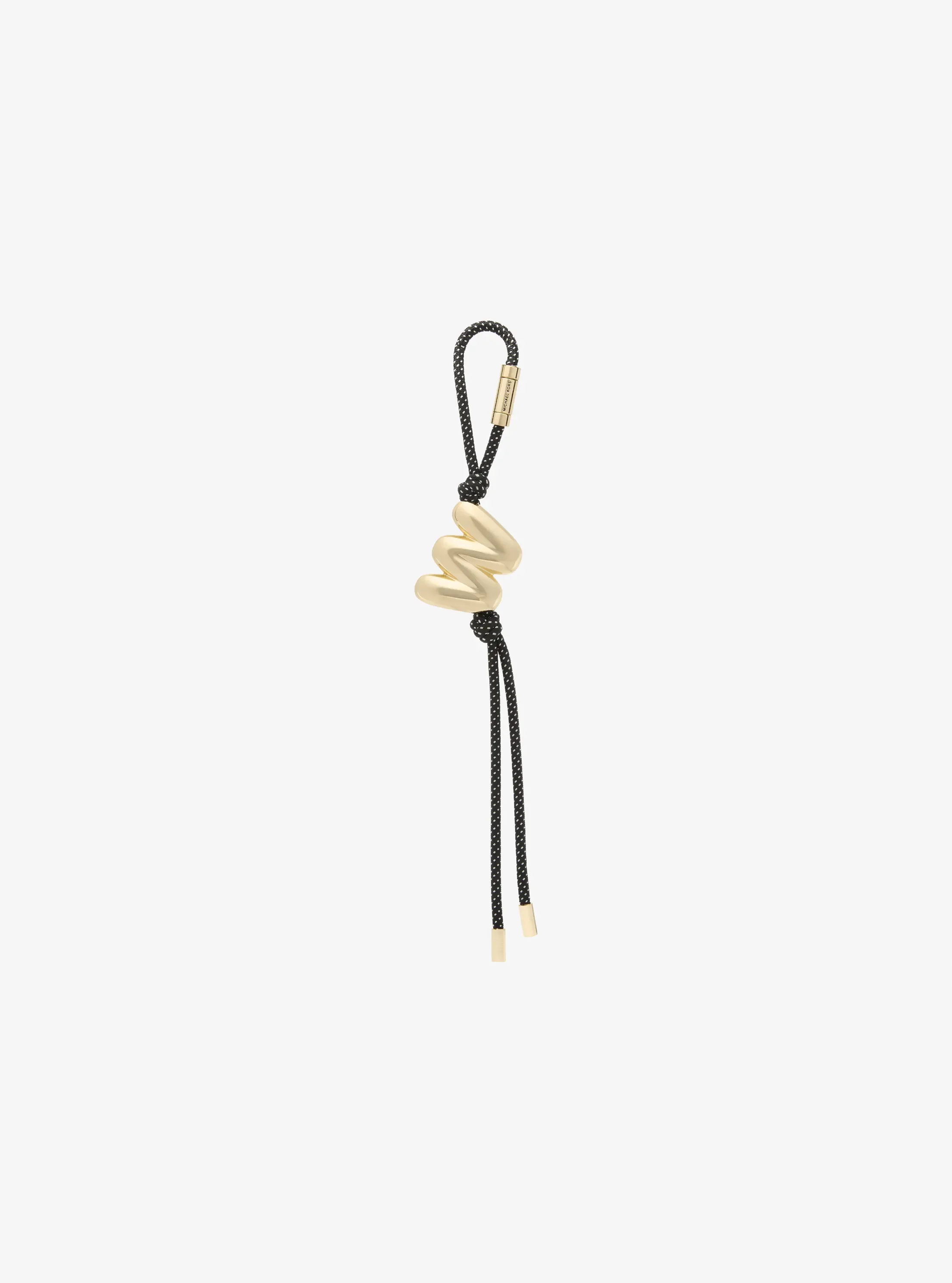 Женские брелоки Michael Kors Initial Gold-Tone and Speckled Cord Bag Charm