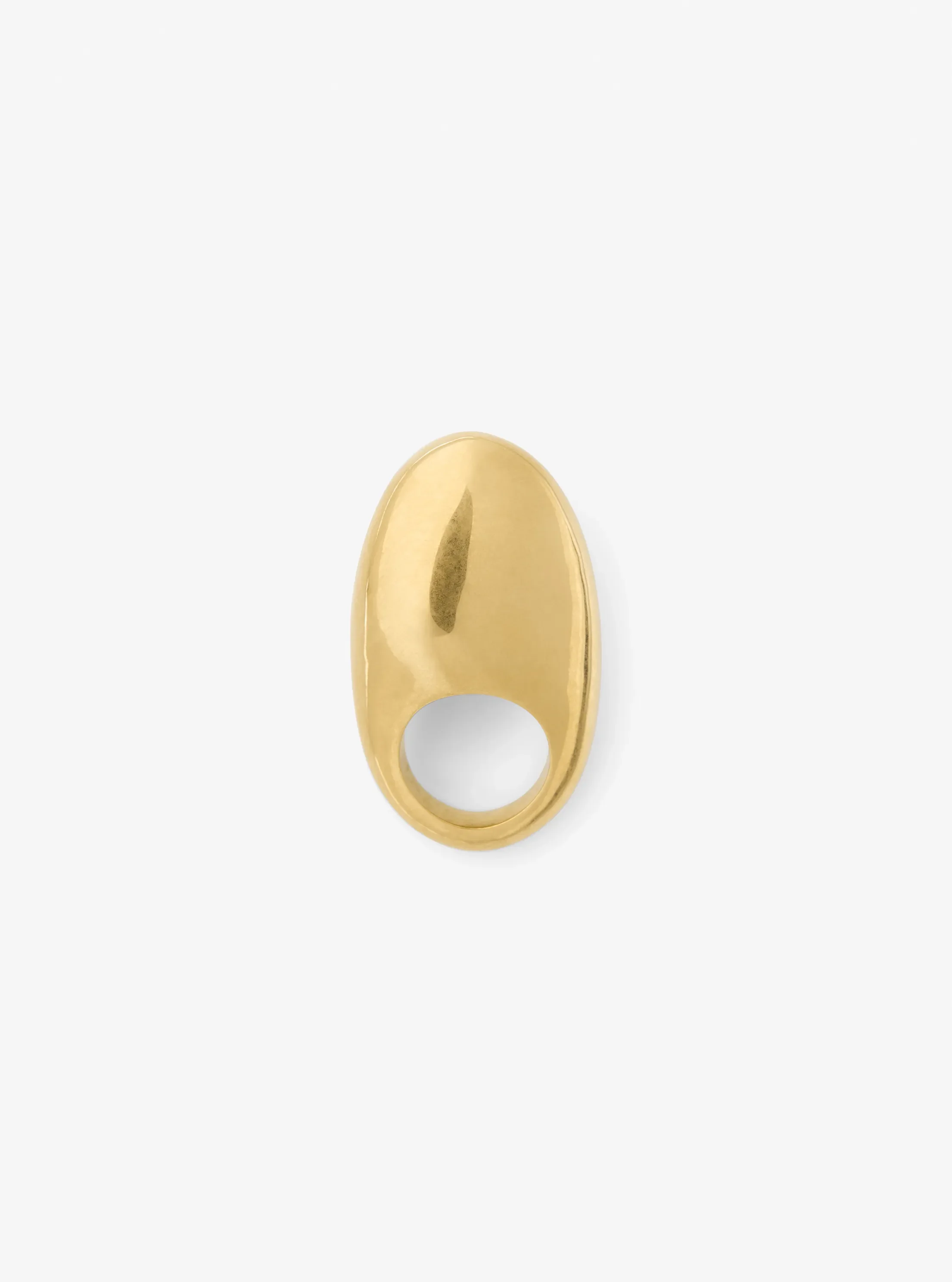Женское кольцо Michael Kors 24k-Gold-Plated Brass Dome, цвет: Латунный