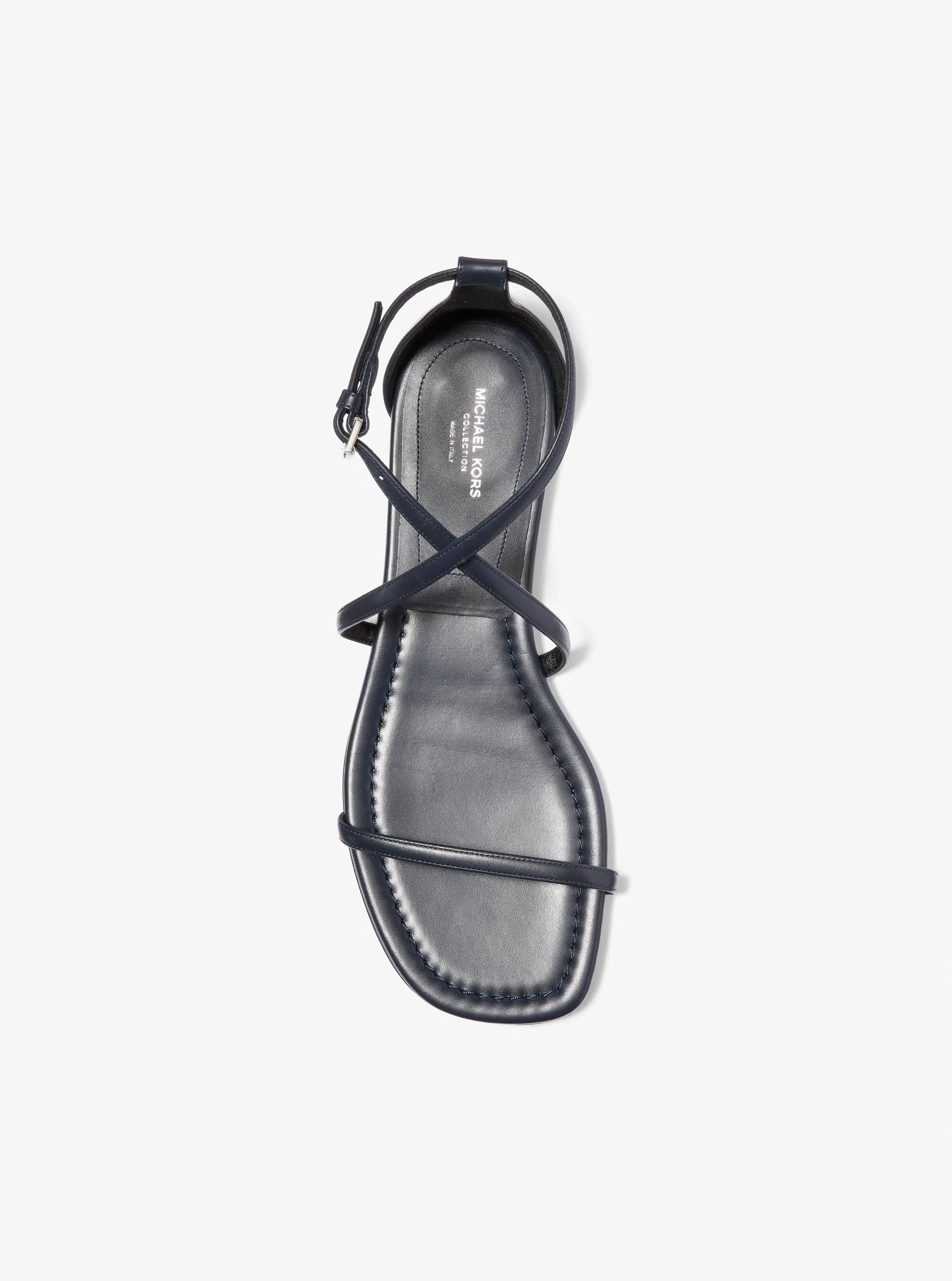 Сандалии Michael Kors Polly Leather Sandal, цвет: Тёмно-синий — фото 4