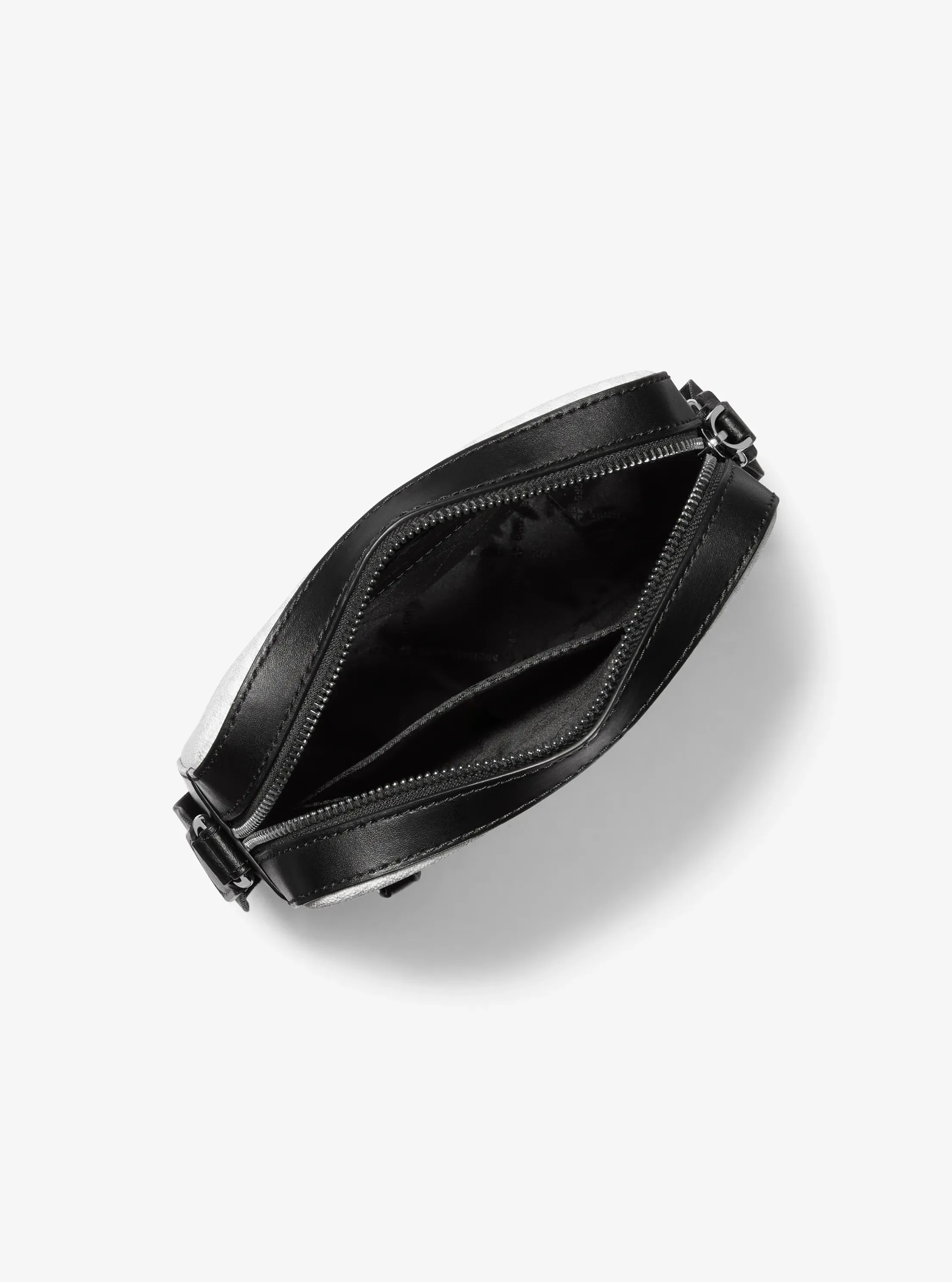 Женская сумка Michael Kors Varick Logo Flight Bag, цвет: Яркий белый — фото 2
