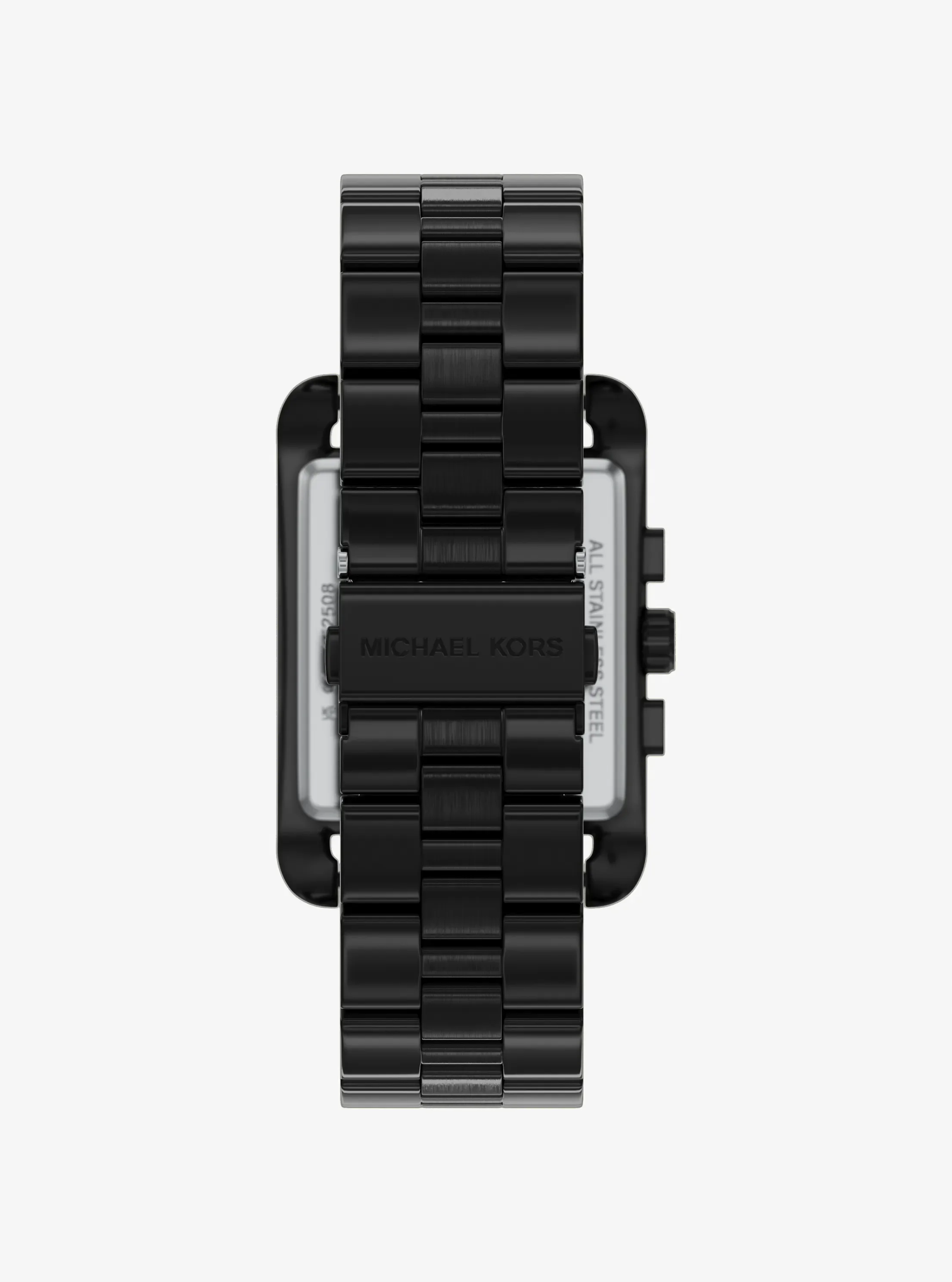 Часы Michael Kors Oversized Monroe Black-Tone Watch, цвет: Чёрный — фото 3