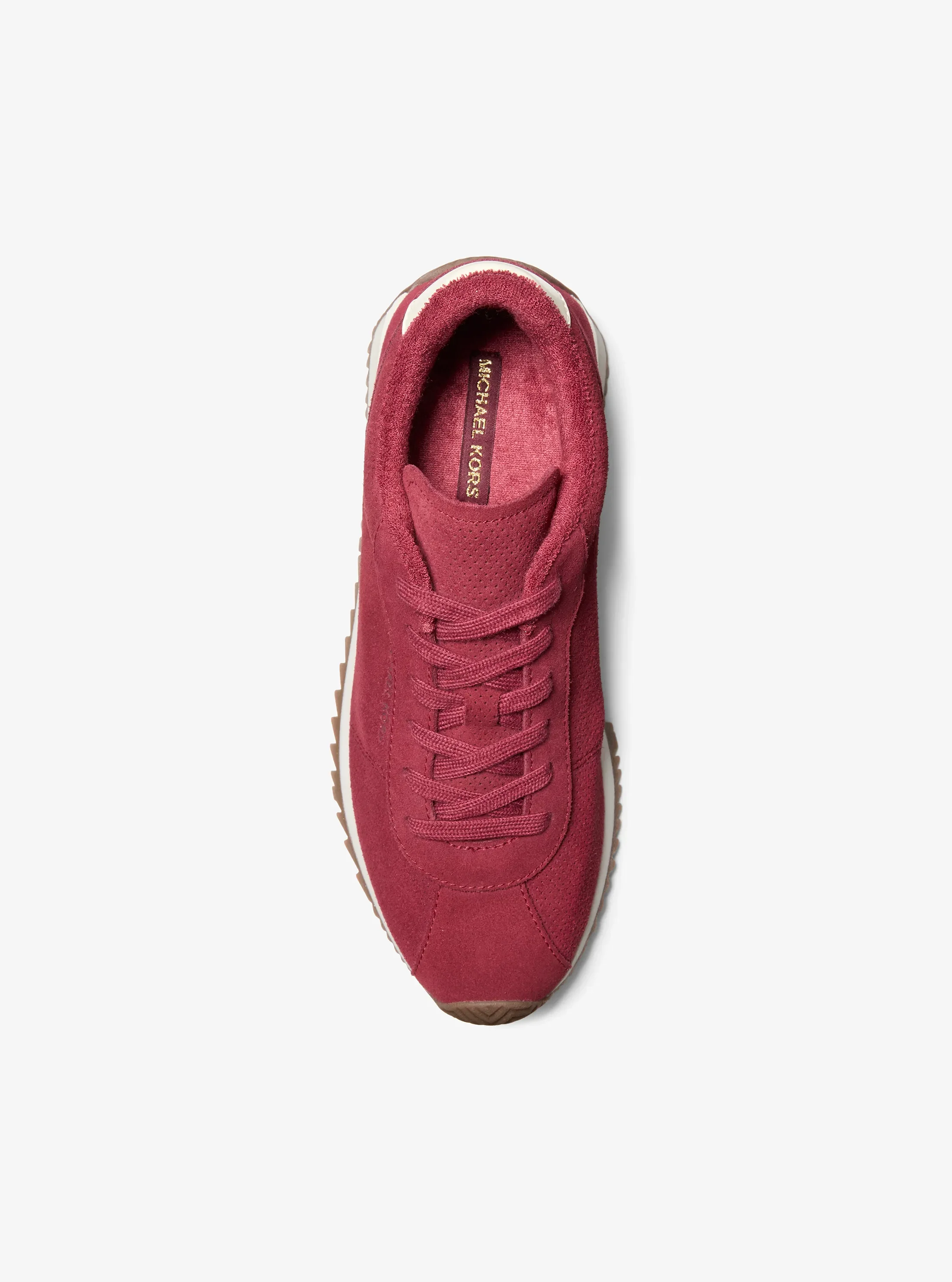 Женские кроссовки Michael Kors Rhodes Suede and Leather Trainer — фото 4