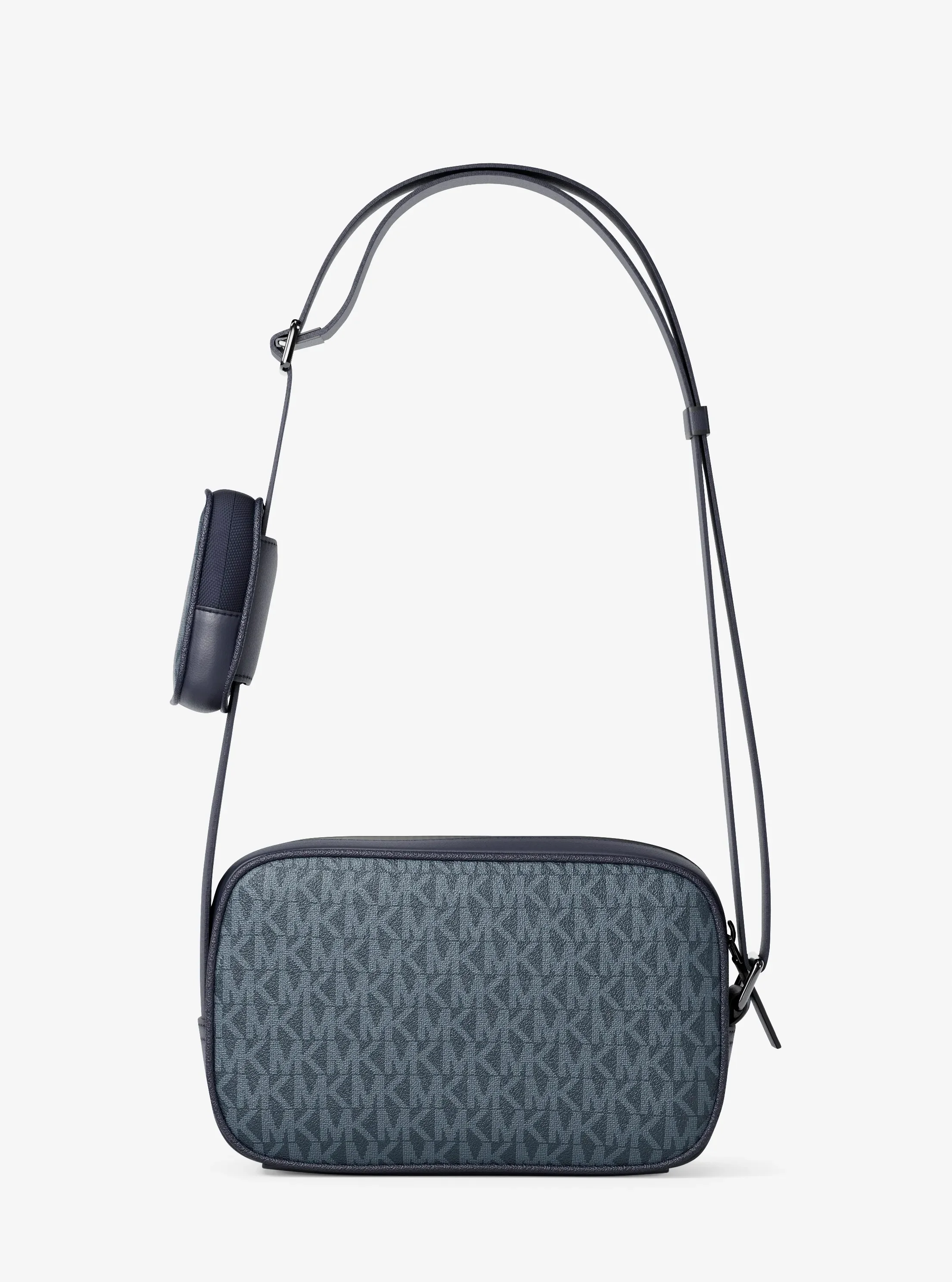 Сумка Michael Kors Cooper Signature Logo Camera Crossbody Bag With Pouch, цвет: Admrl/Plblue — фото 5