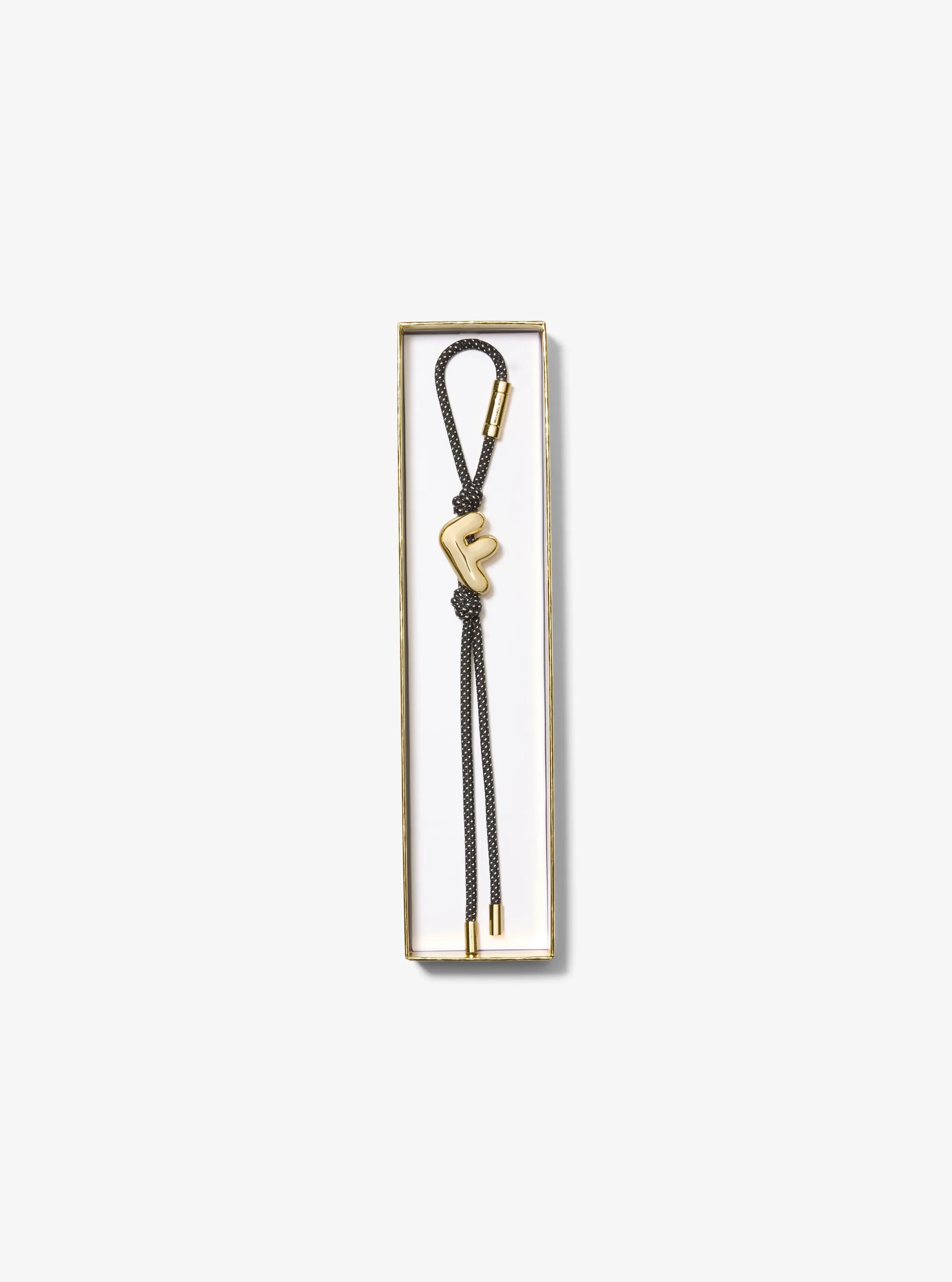 Женские брелоки Michael Kors Initial Gold-Tone and Speckled Cord Bag Charm — фото 2