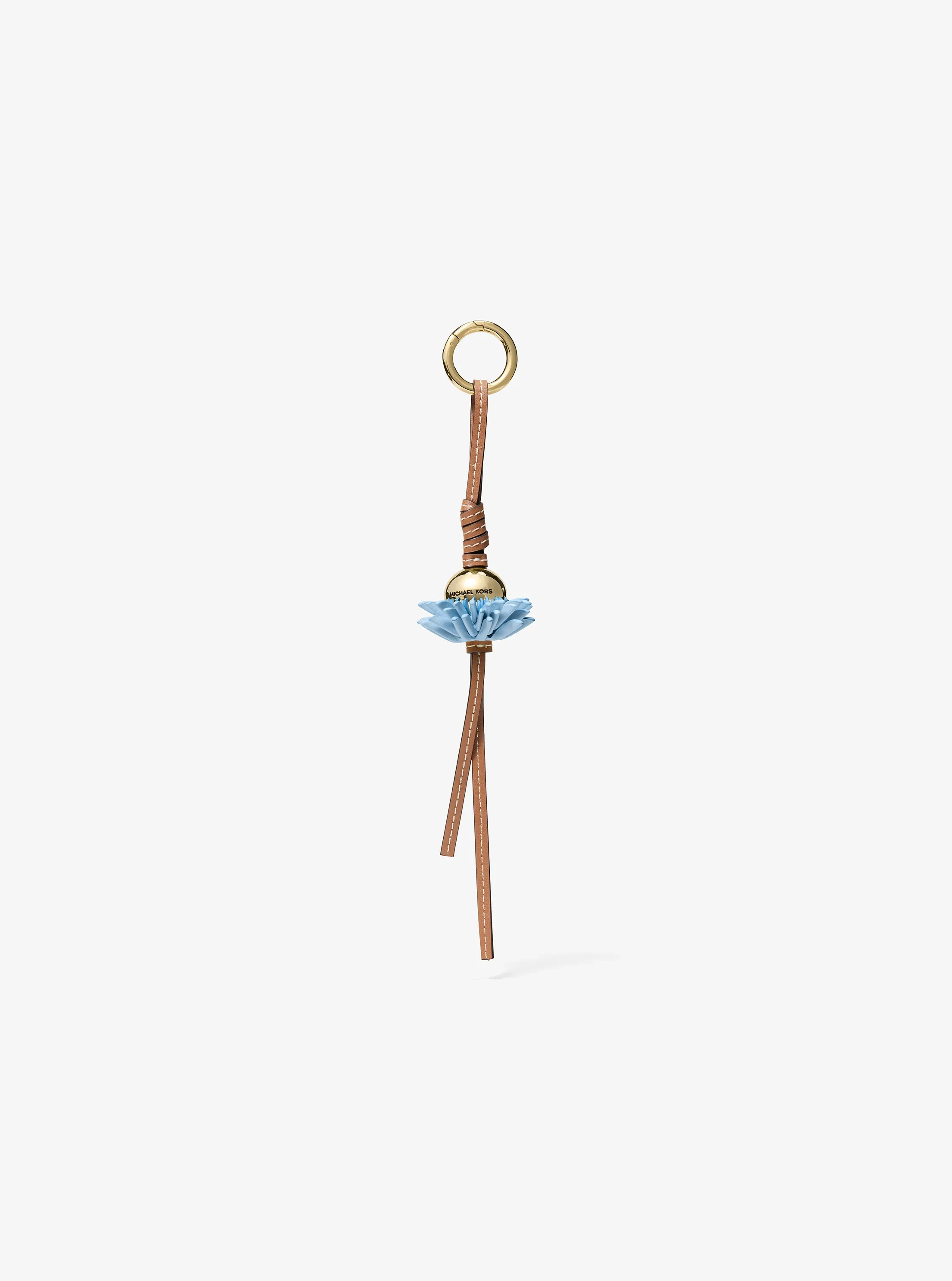 Женский брелок Michael Kors Leather Flower Bag Charm, цвет: Шамбре