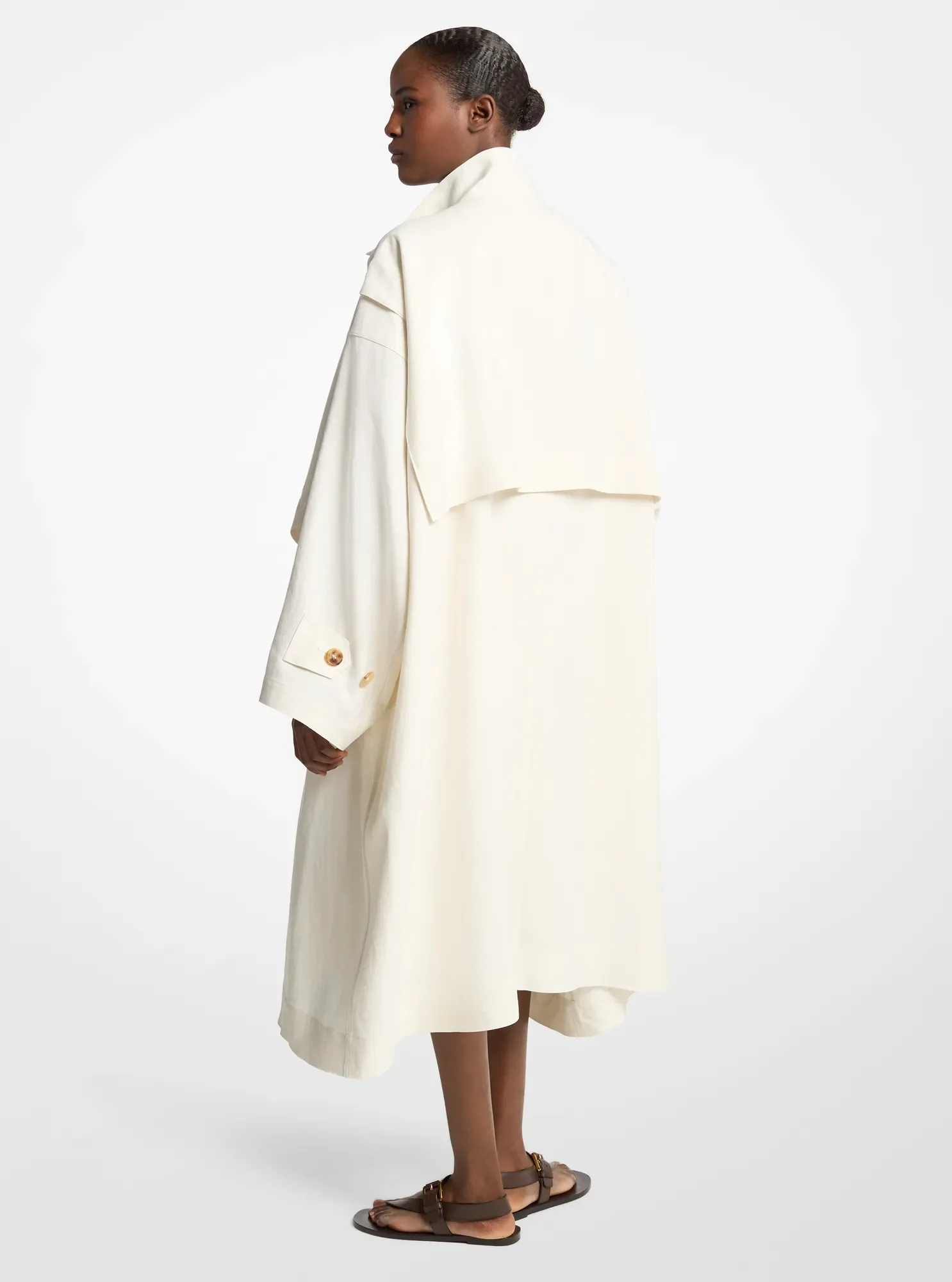 Женское пальто Michael Kors Linen Wind Coat, цвет: Экрю — фото 2
