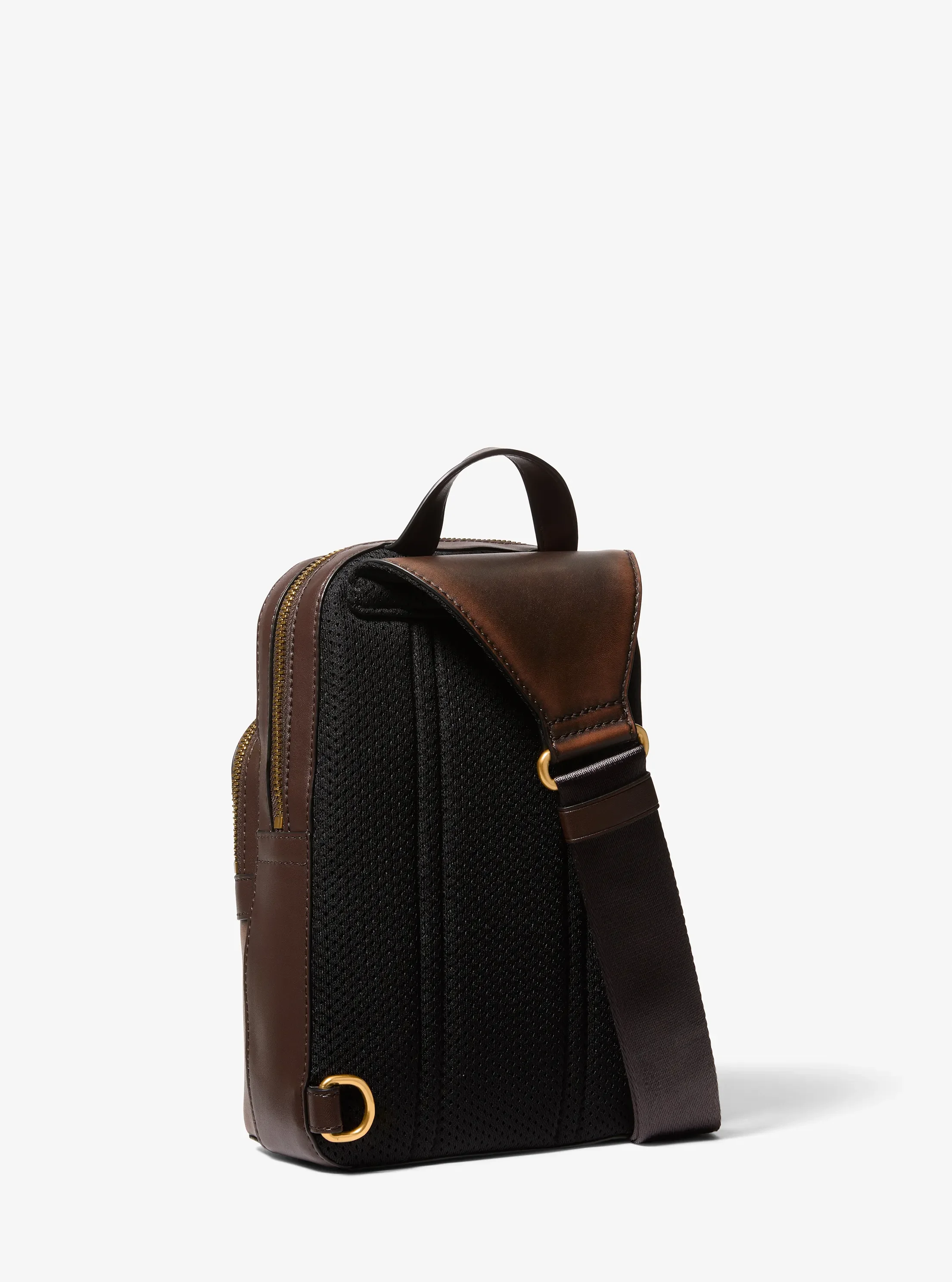 Мужские сумки Michael Kors Hudson Burnished Leather Sling — фото 3