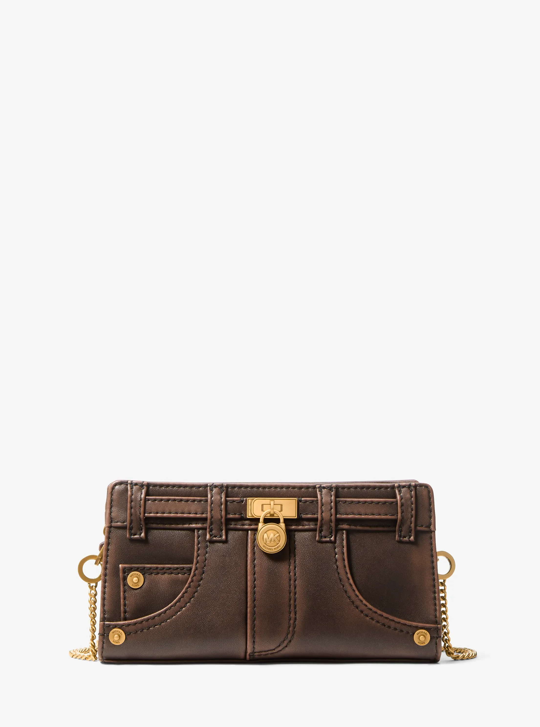 Женские сумки Michael Kors Hamilton Moderne Extra-Small Burnished Leather Convertible Crossbody