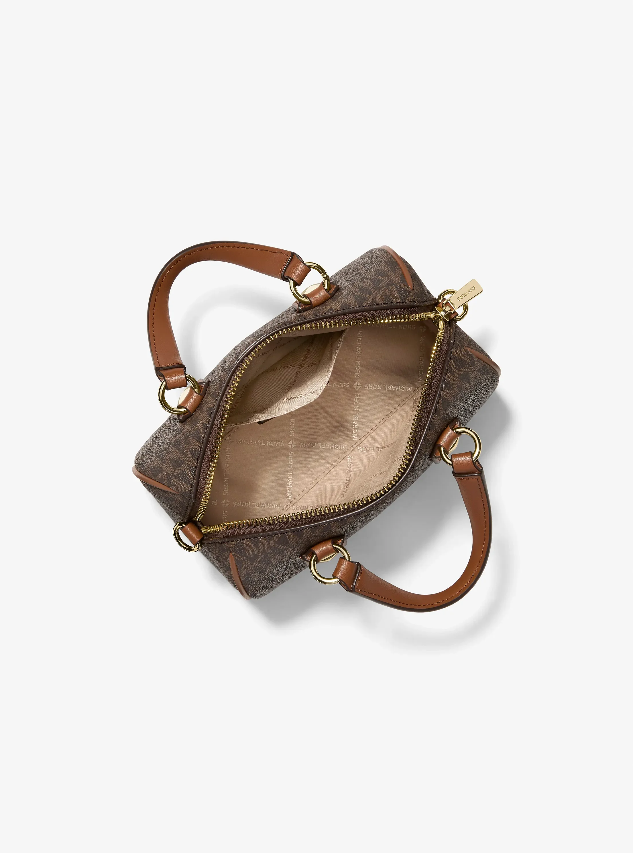 Сумка Michael Kors Grayson Small Signature Logo Duffel Crossbody, цвет: Коричневый — фото 2