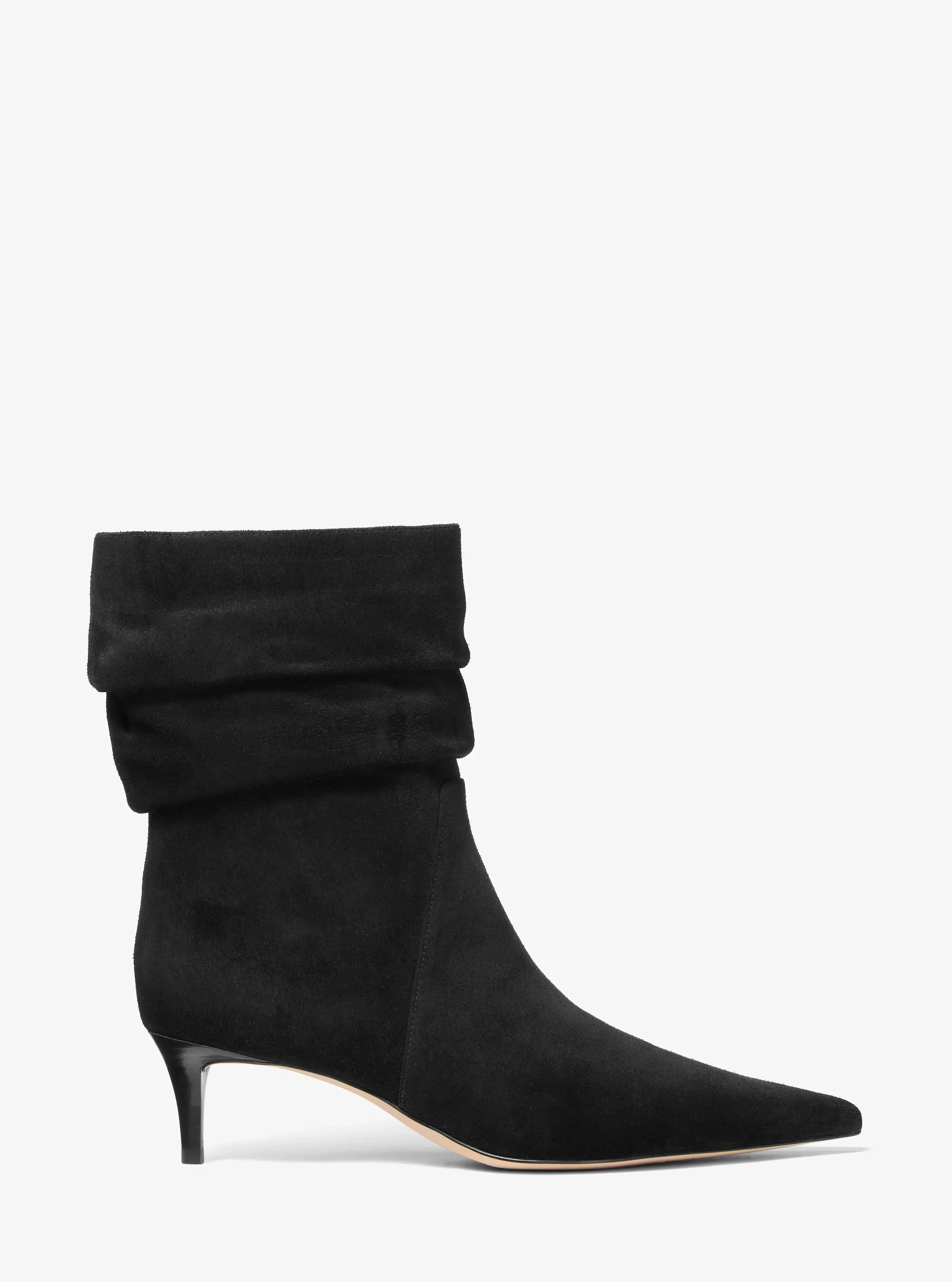 Женские ботинки Michael Kors Dawn Suede Ankle Boot, цвет: Чёрный — фото 2