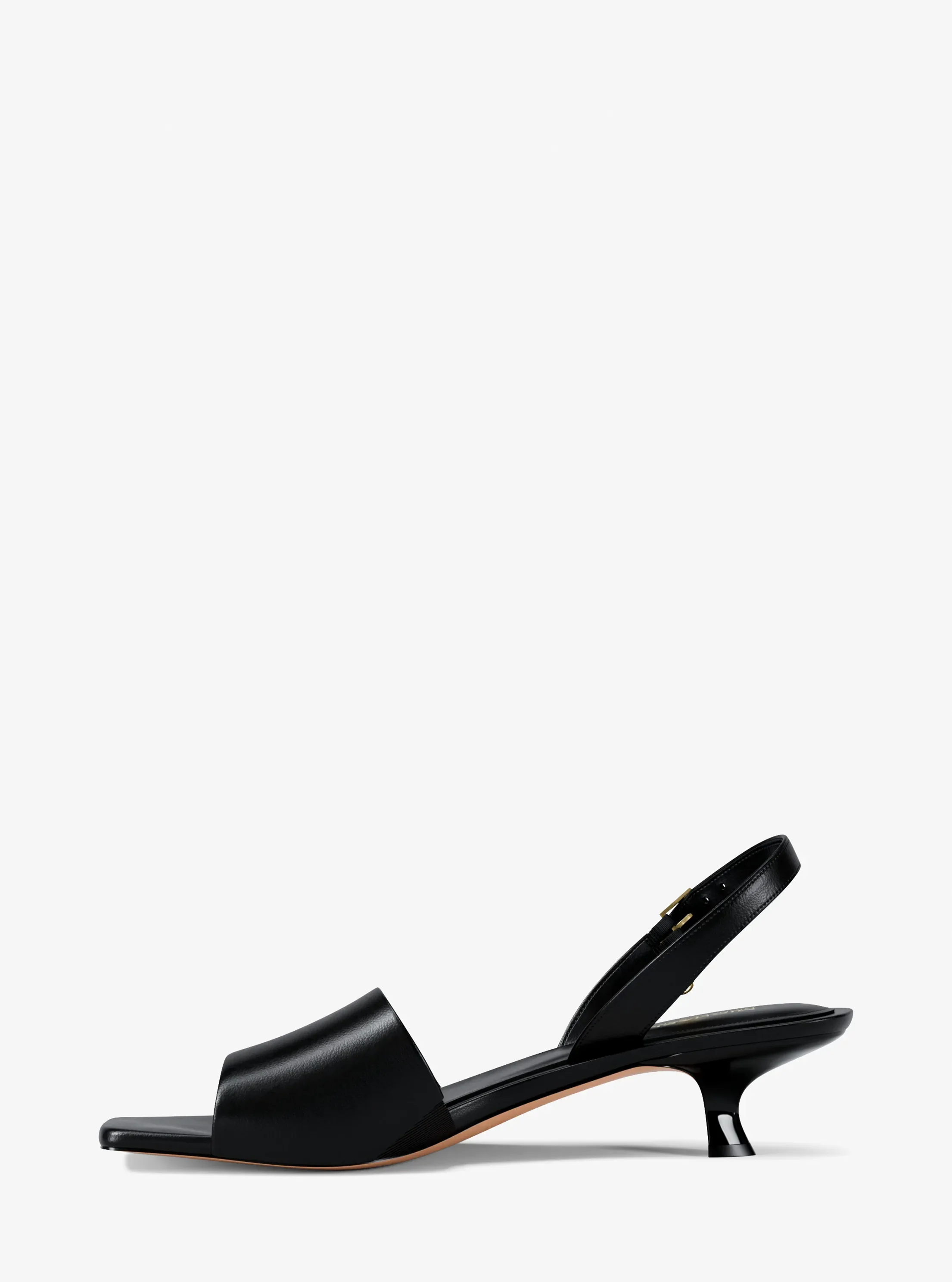 Сандалии Michael Kors Merrie Kitten Heel Sandal, цвет: Чёрный — фото 3