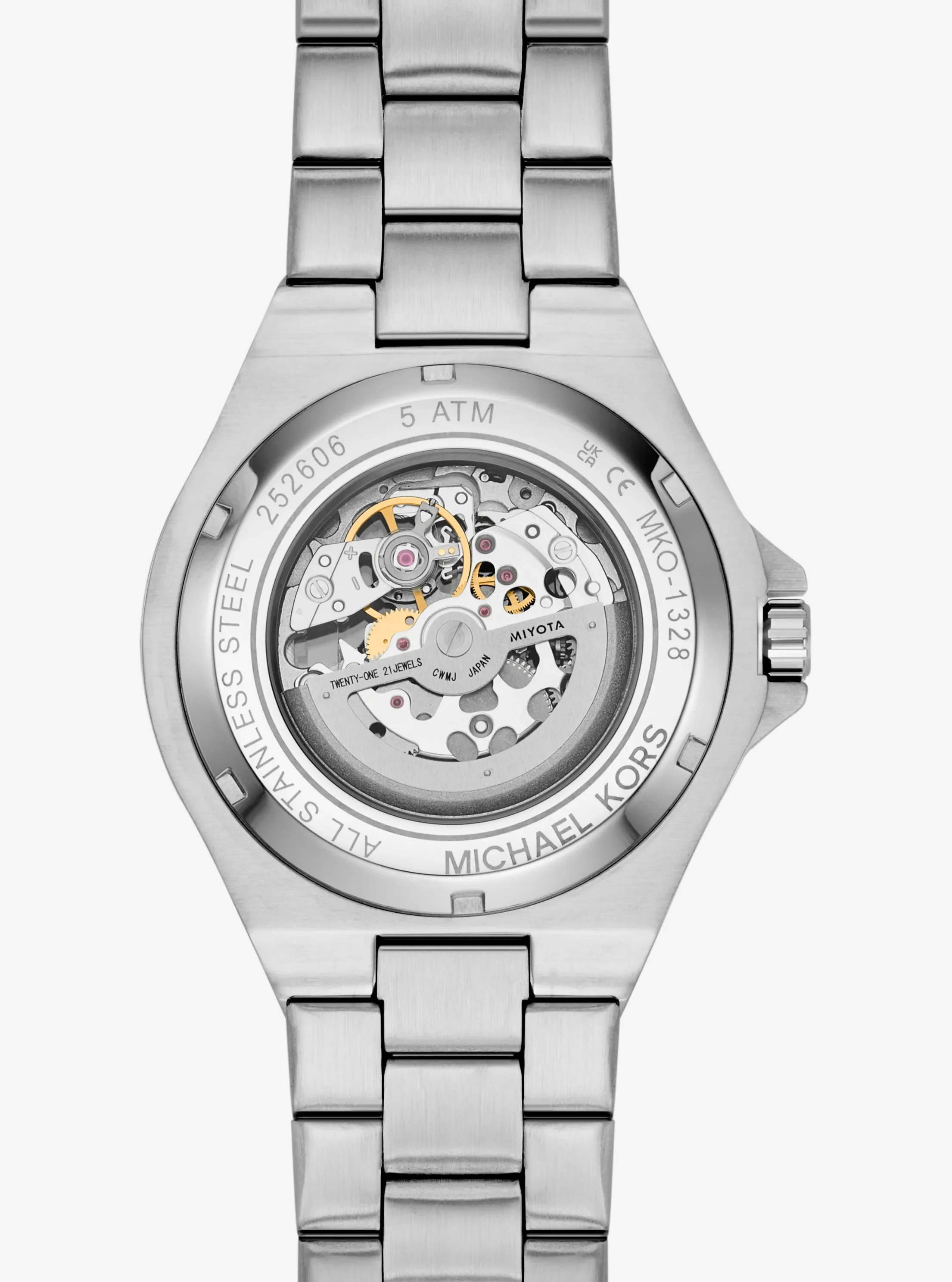 Часы Michael Kors Oversized Lennox Pavé Silver-Tone Watch, цвет: Серебряный — фото 4