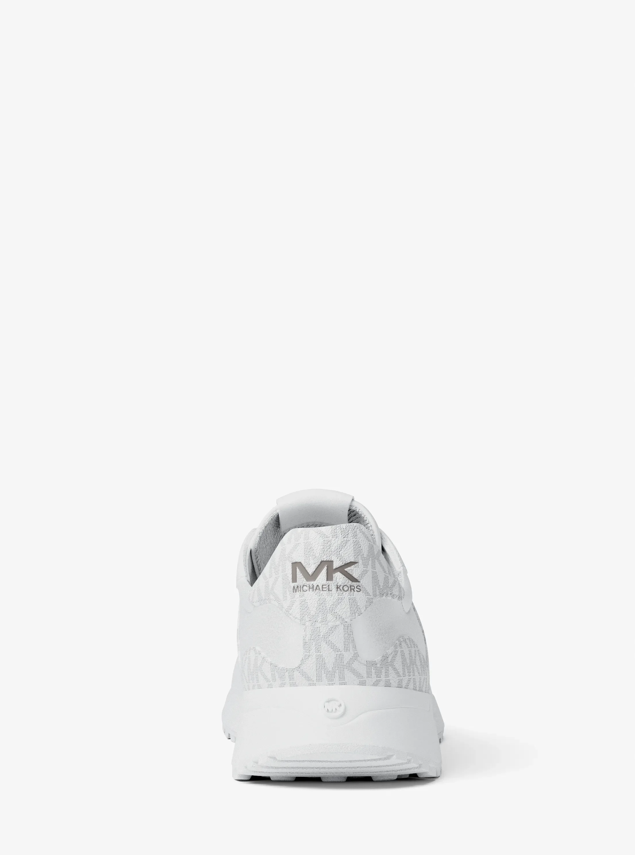 Кроссовки Michael Kors Dax Mixed-Media Trainer, цвет: Яркий белый — фото 4