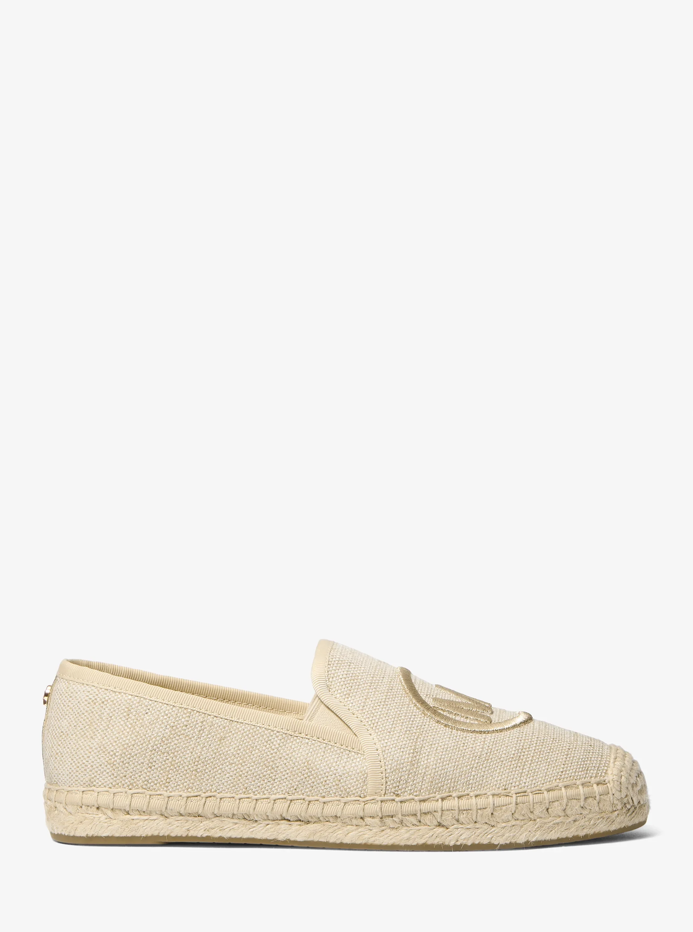Сандалии Michael Kors Hastings Metallic Canvas Espadrille, цвет: Бледный золотой — фото 2