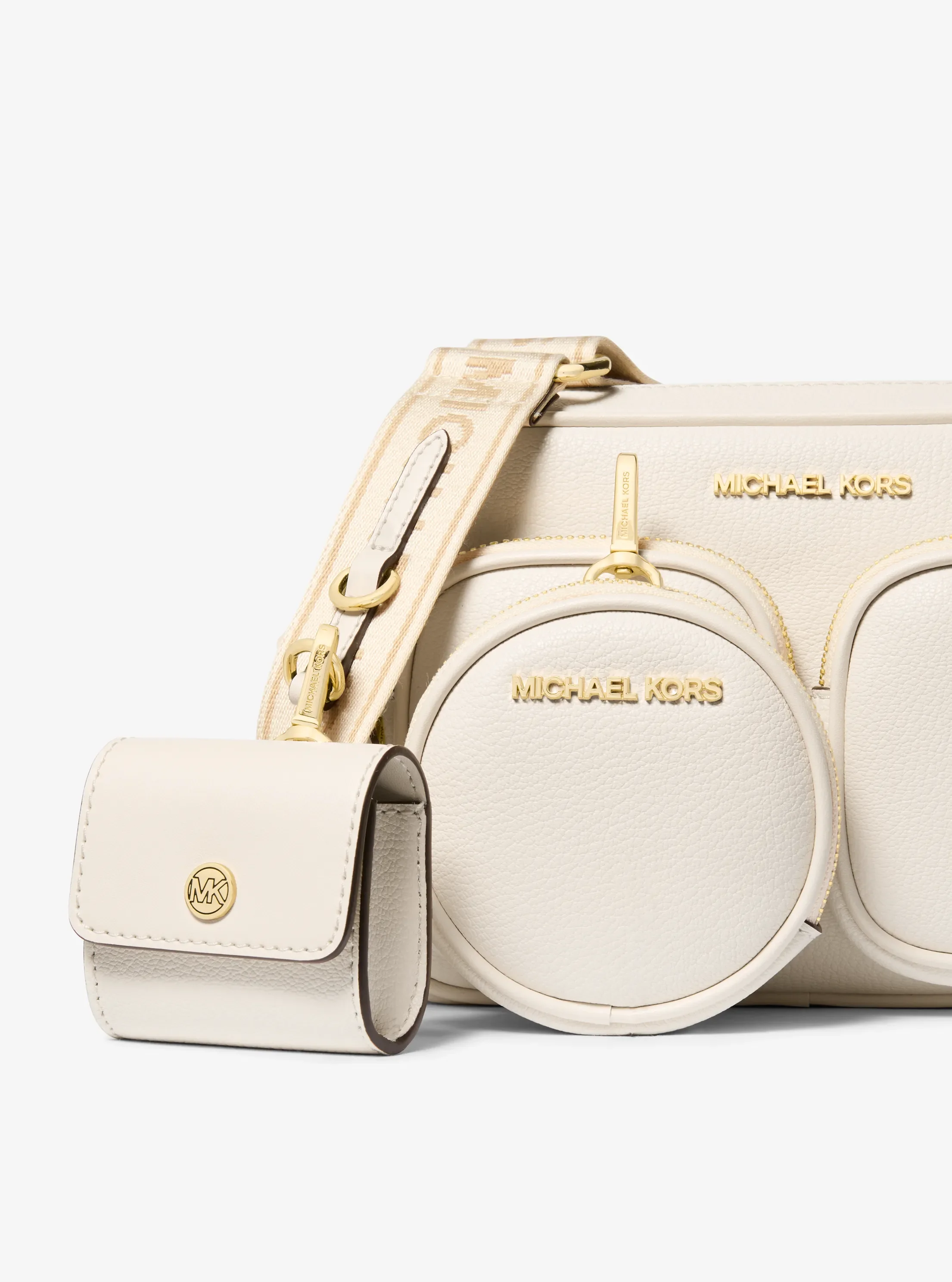 Сумки Michael Kors Jet Set Travel Medium Leather Messenger — фото 5