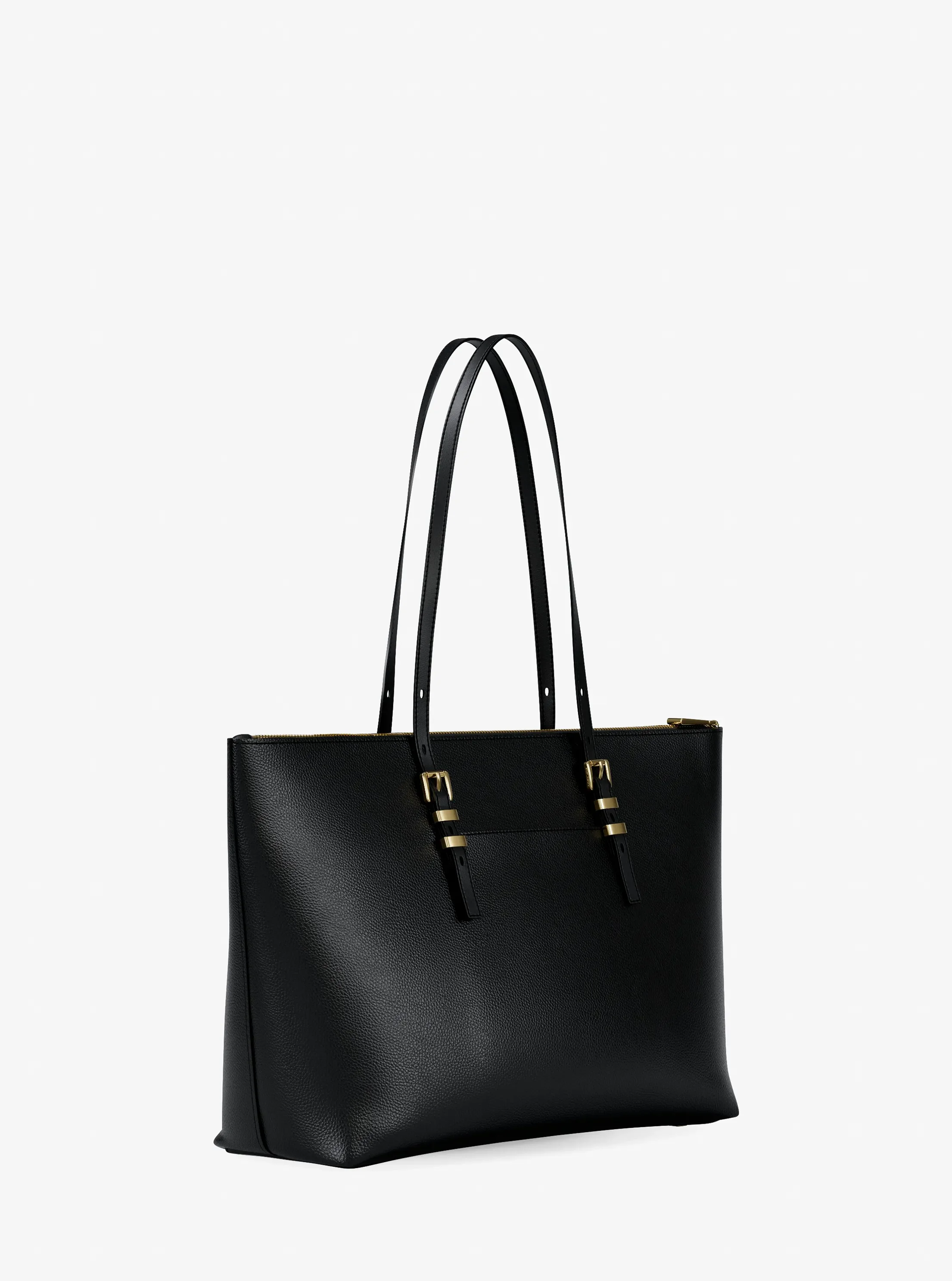 Женская сумка Michael Kors Quinn Large Pebbled Leather, цвет: Чёрный — фото 3